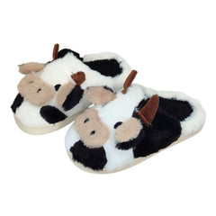 Pantufa Chinelo Vaquinha Boiadeira Tricolor Menina Infantil Inverno Peluciado