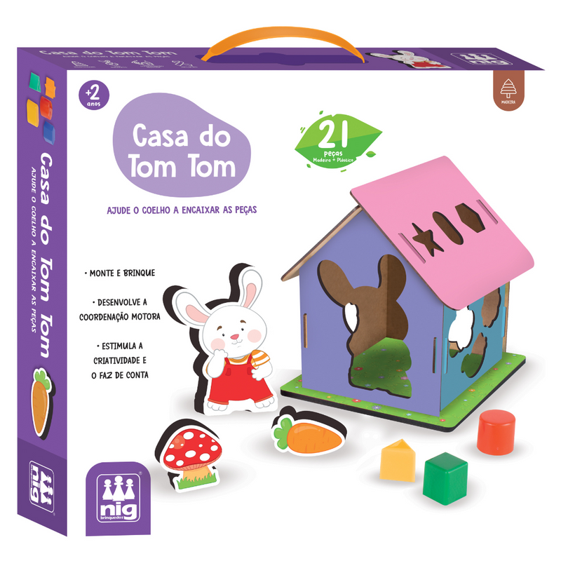 Jogo Infantil Casa do Tom Tom Brinquedo Jogos Nig