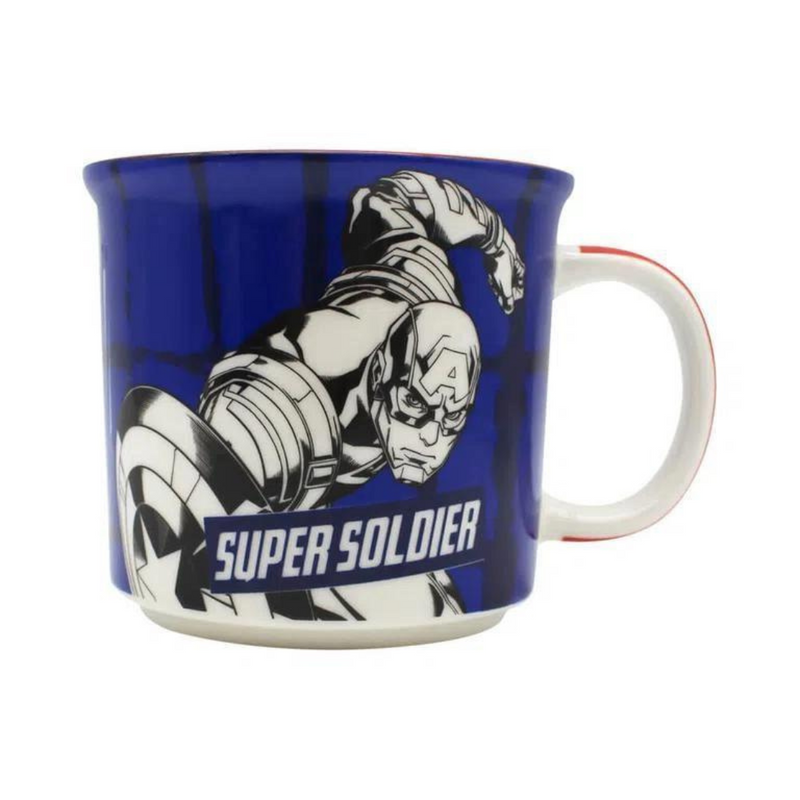 Caneca de Café Capitão América Avengers Vingadores Marvel Studios Captain America 350ML