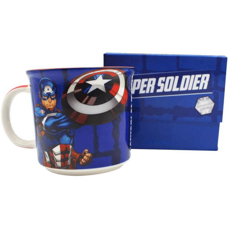 Caneca de Café Capitão América Avengers Vingadores Marvel Studios Captain America 350ML