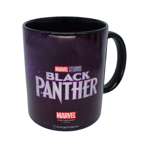 Caneca de Café Pantera Negra Pop Marvel Studios Wakanda Black Panther Super Heroi