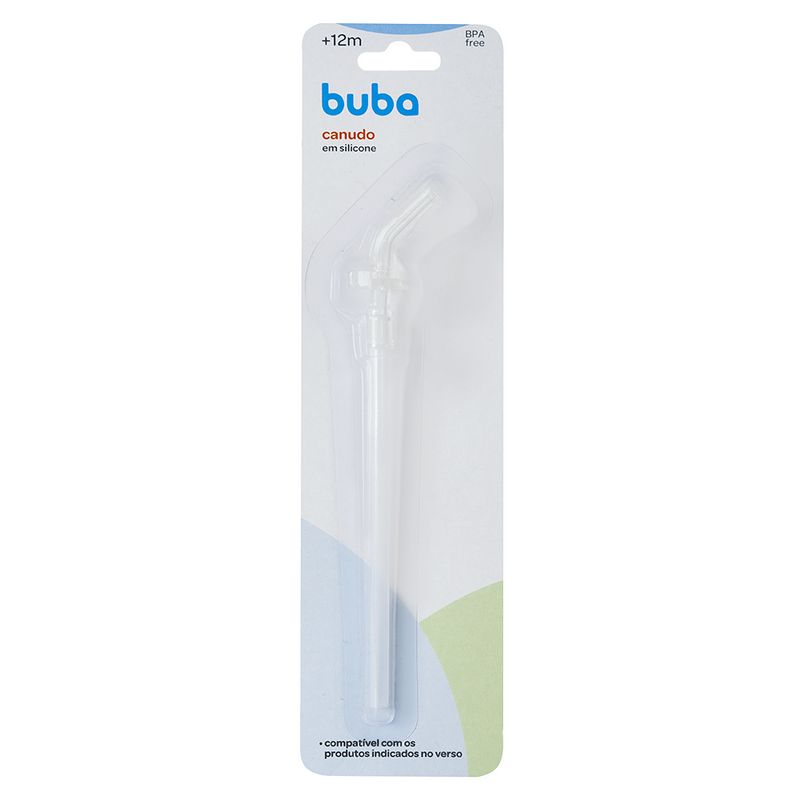 Canudo de Silicone Repositor Garrafas Copos Infantil Kids Buba