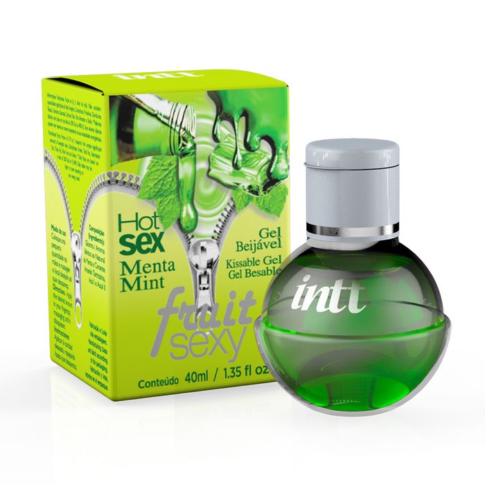 Gel Lubrificante Beijavel Intimo Sabor Fruit Sexo Oral Intt - Menta