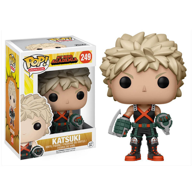 Boneco Funko POP Katsuki Bakugo 249 Anime Boku No Hero Academia Brinquedo Colecionável Presente Coleção Criança