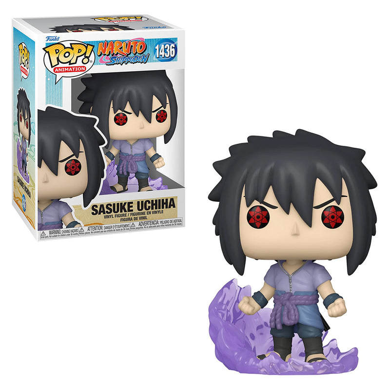 Boneco Pop Funko Sasuke Uchira 1436 Mangekyō Sharingan Susanoo Anime Naruto Shippuden Original Brinquedo Colecionável Presente Coleção Criança