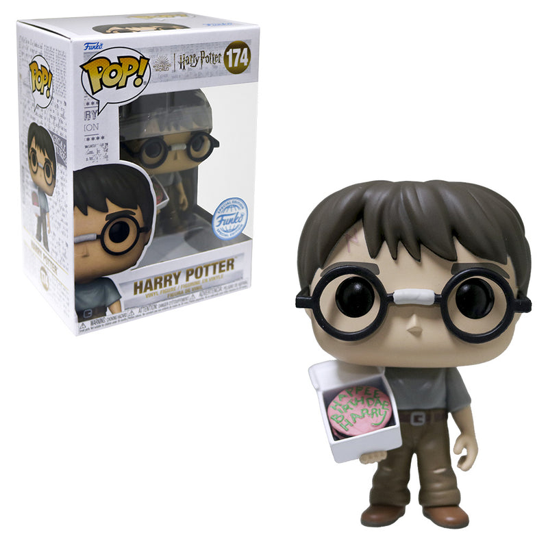 Boneco Funko POP Harry Potter With Birthday Cake 174 Exclusivo Brinquedo Colecionável Presente Coleção Criança 165