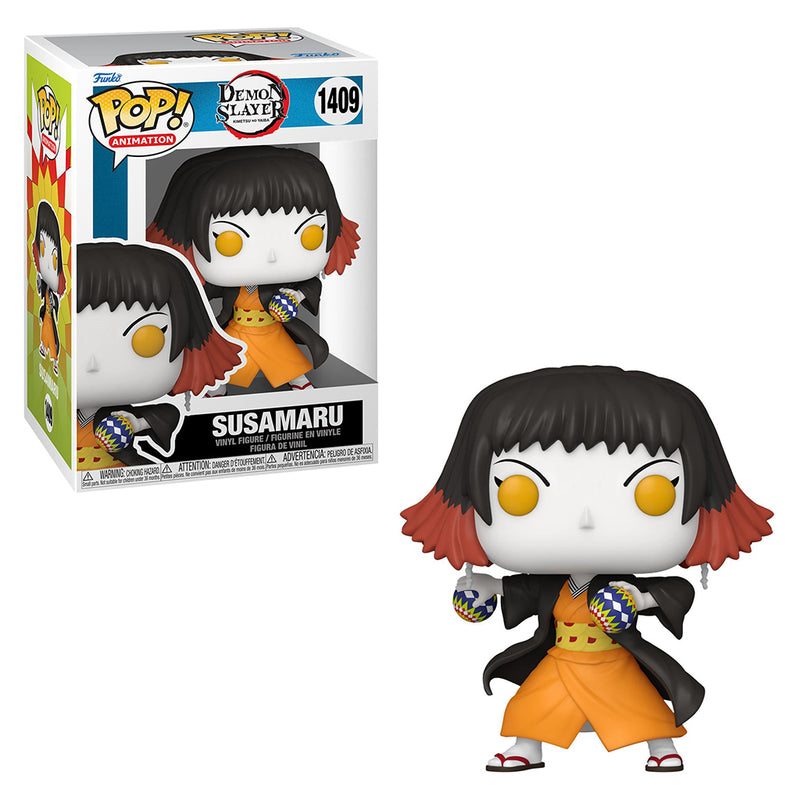 Boneco Funko POP Susamaru 1409 Anime Demon Slayer Kimestu no Yaiba Brinquedo Colecionável Presente Coleção Criança