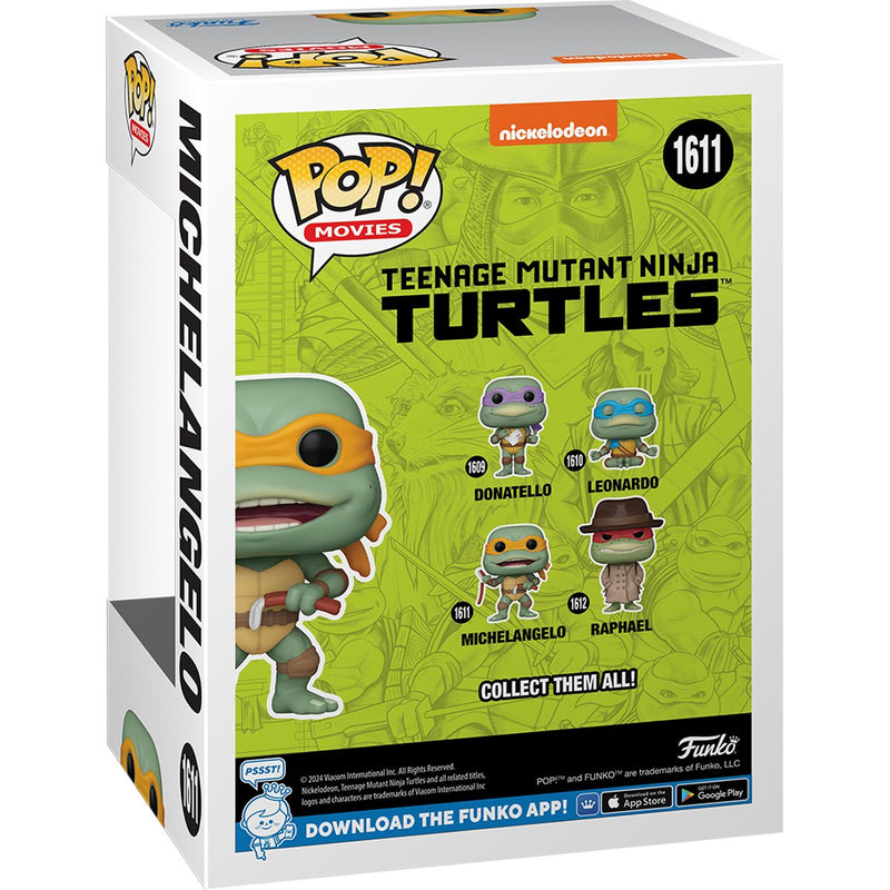 Boneco Funko POP Michelangelo com Nunchucks 1611 Tartarugas Ninja Adolescentes Mutantes 1990  Figura de Vinil Brinquedo Colecionável Coleção Criança