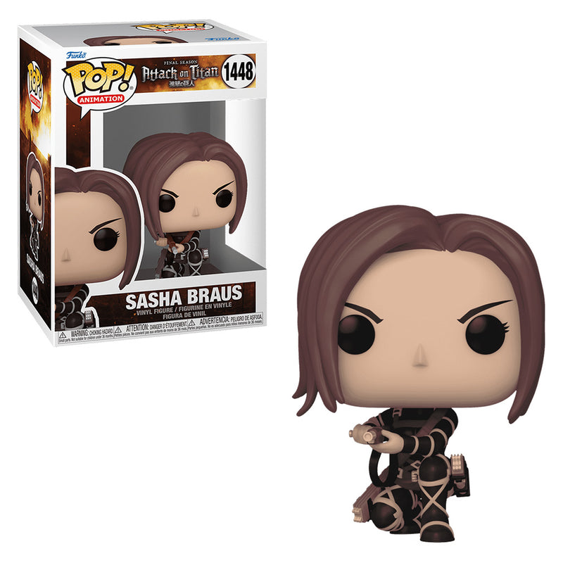 Boneco Funko POP Sasha Braus 1448 Anime Atack On Titan Brinquedo Colecionável Presente Coleção Criança