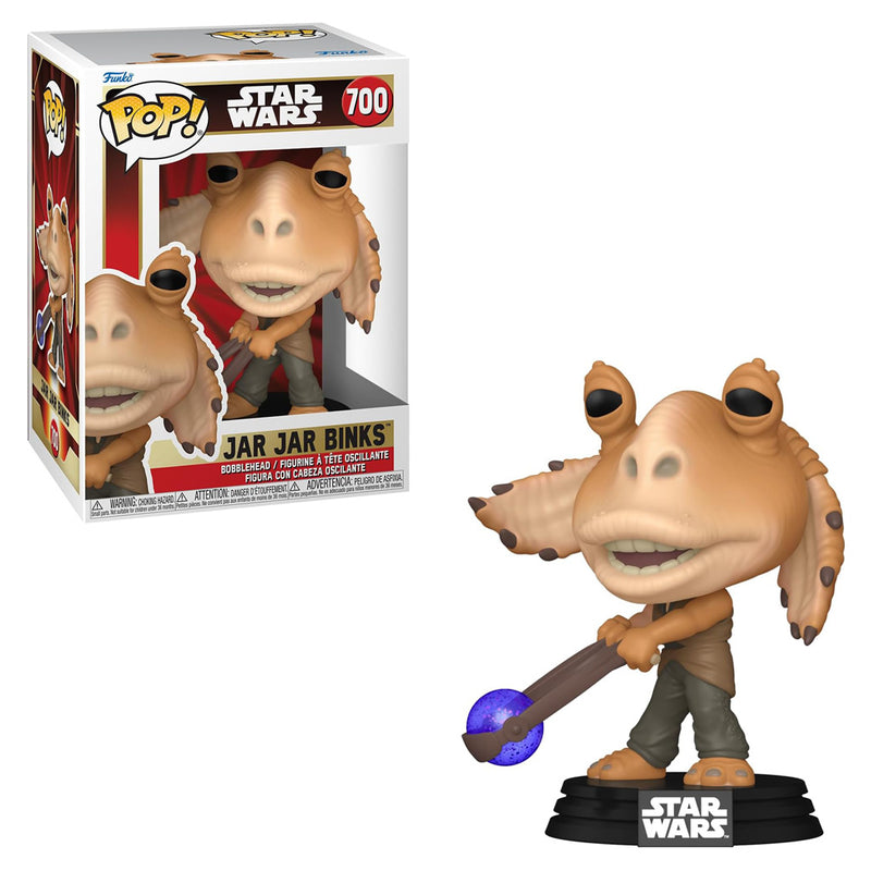 Boneco Funko POP Jar Jar Binks 700 Disney Lucas Filmes Filme Star Wars Episódio I Ameaça Fantasma Brinquedo Colecionável Presente Coleção Criança