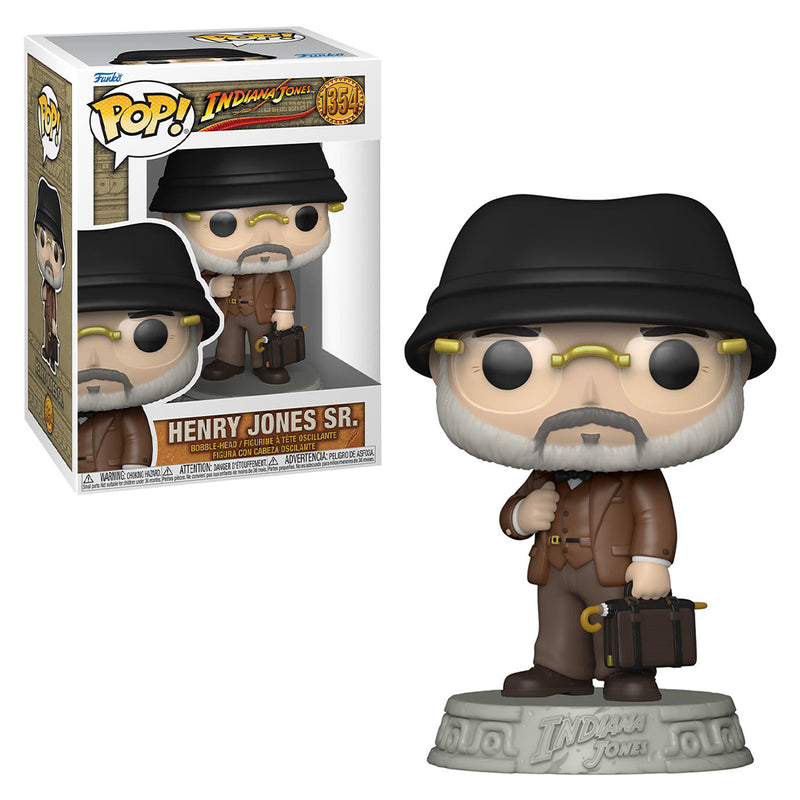 Boneco Funko POP Henry Jones Sr. 1354 Filme Indiana Jones A Última Cruzada Cinema Brinquedo Colecionável Presente Criança