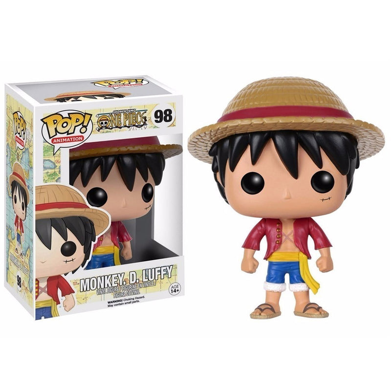 Boneco Funko POP Monkey D. Luffy 98 Anime One Piece Brinquedo Colecionável Presente Coleção Criança