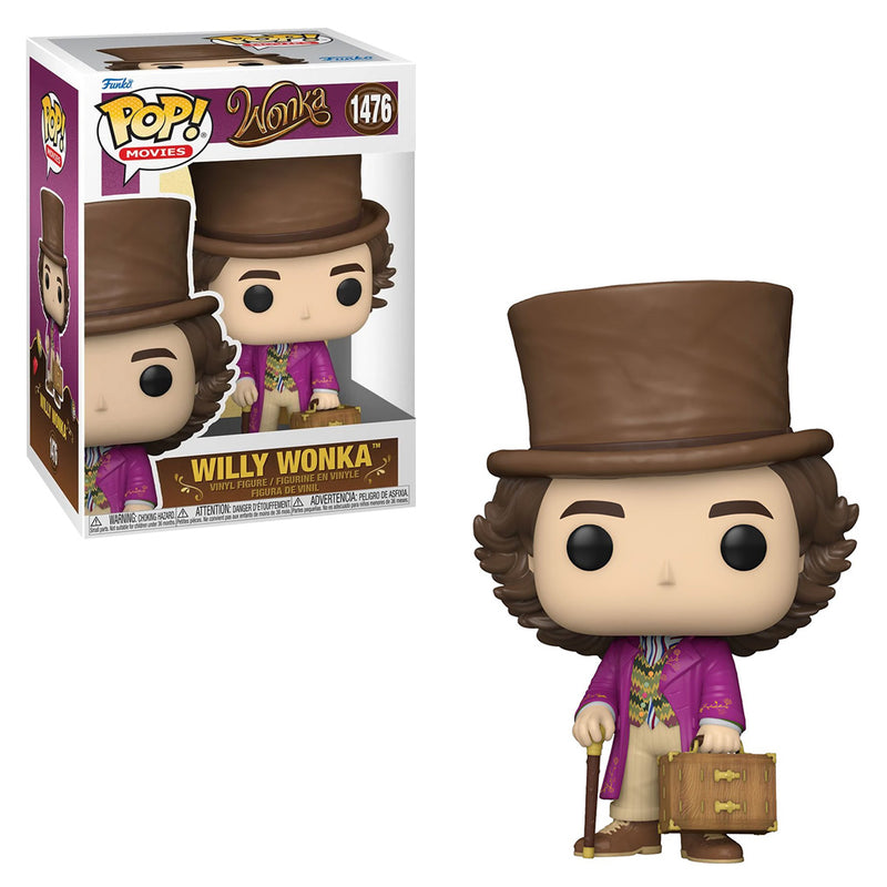 Boneco Funko POP  Willy Wonka 1476 Filme Fantástica Fábrica de Chocolate Brinquedo Colecionável Presente Coleção Criança