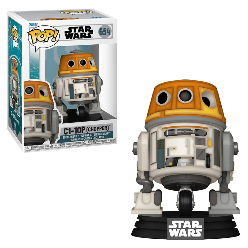 Boneco Funko POP C1-10P Chopper Star Wars Disney Série Ahsoka Brinquedo Colecionável Presente Coleção Criança