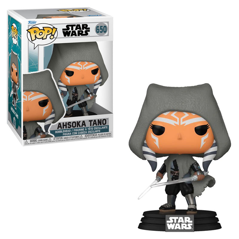 Boneco Funko POP Ahsoka Tano 650 Star Wars Disney Série Ahsoka Brinquedo Colecionável Presente Coleção Criança