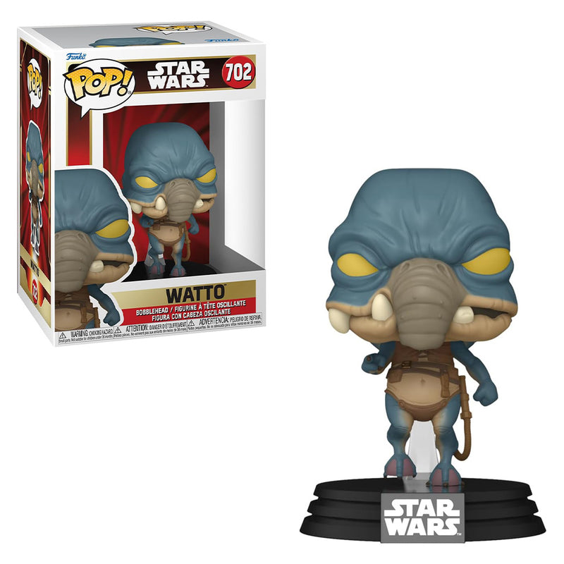 Boneco Funko POP Watto 702 Disney Lucas Filmes Filme Star Wars Episódio I Ameaça Fantasma Brinquedo Colecionável Presente Coleção Criança