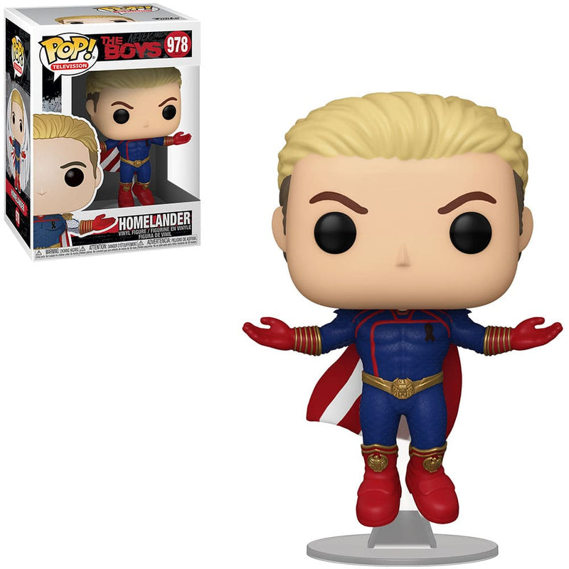 Boneco Funko POP Capitão Pátria 978 Homelander Série Quadrinos Super Heróis The Boys TV Brinquedo Colecionável Presente Coleção Criança