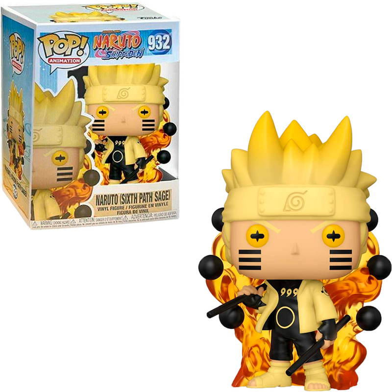 Boneco Pop Funko Naruto Modo Sábio dos Seis Caminhos 932 Anime Naruto Shippuden Original Brinquedo Colecionável Presente Coleção Criança