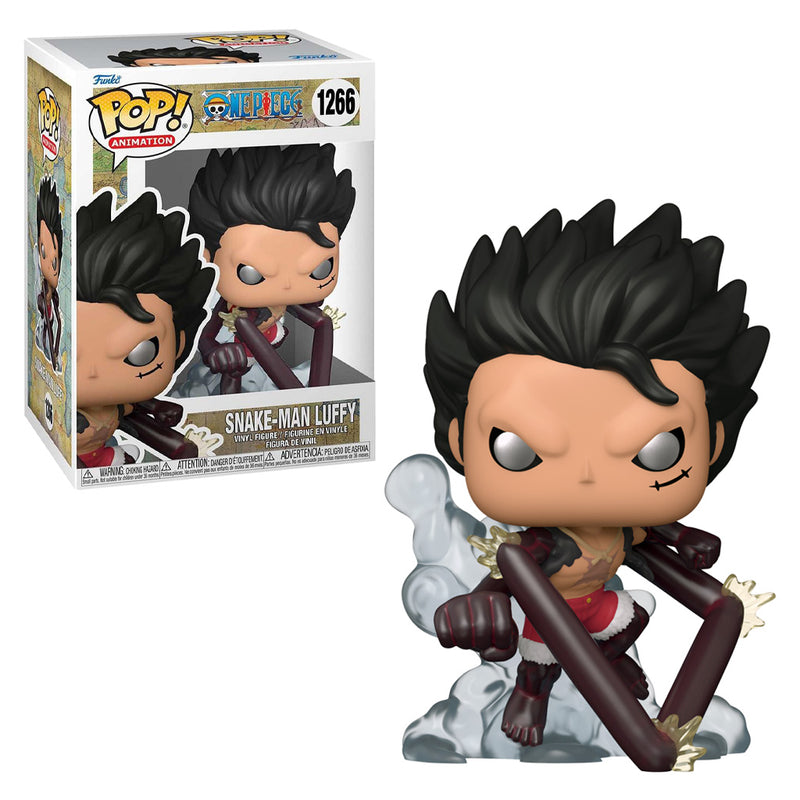 Boneco Funko POP Luffy Snake Man 1266 Anime One Piece Brinquedo Colecionável Presente Coleção Criança