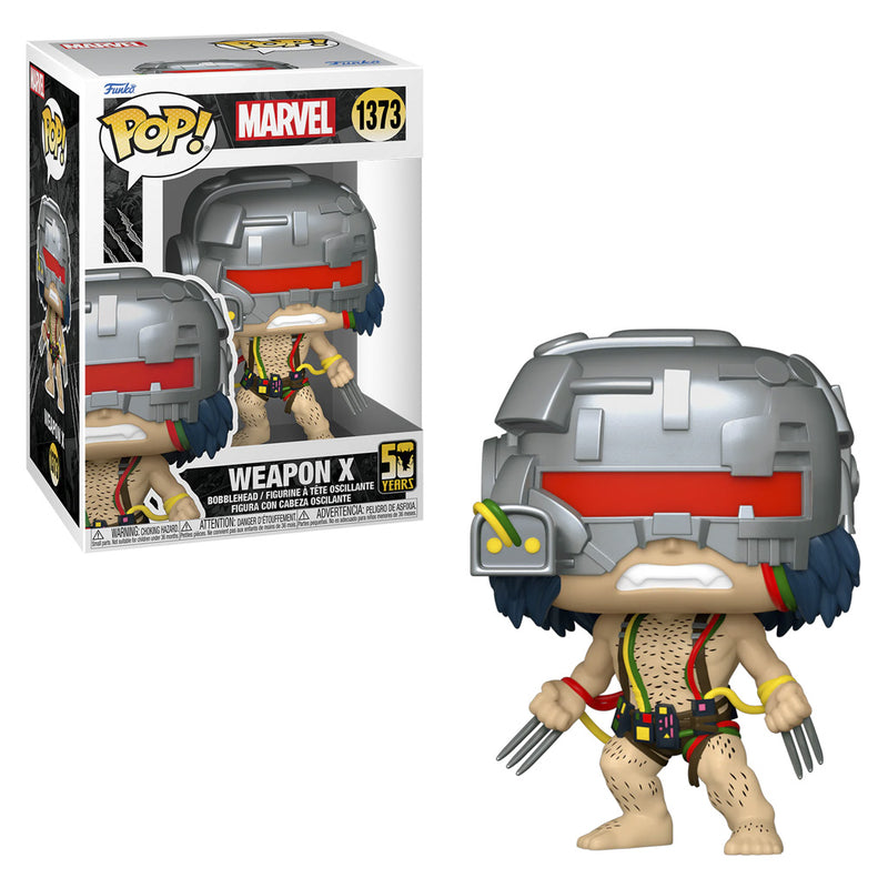 Boneco Funko POP Wolverine 50º Aniversário Arma X 1373 Marvel Disney Filme XMen Vingadores Brinquedo Colecionável Presente Coleção Criança