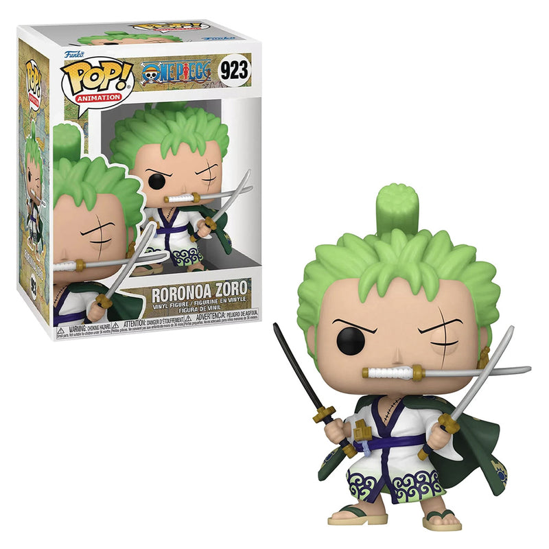 Boneco Funko POP Roronoa Zoro 923 Anime One Piece Brinquedo Colecionável Presente Coleção Criança