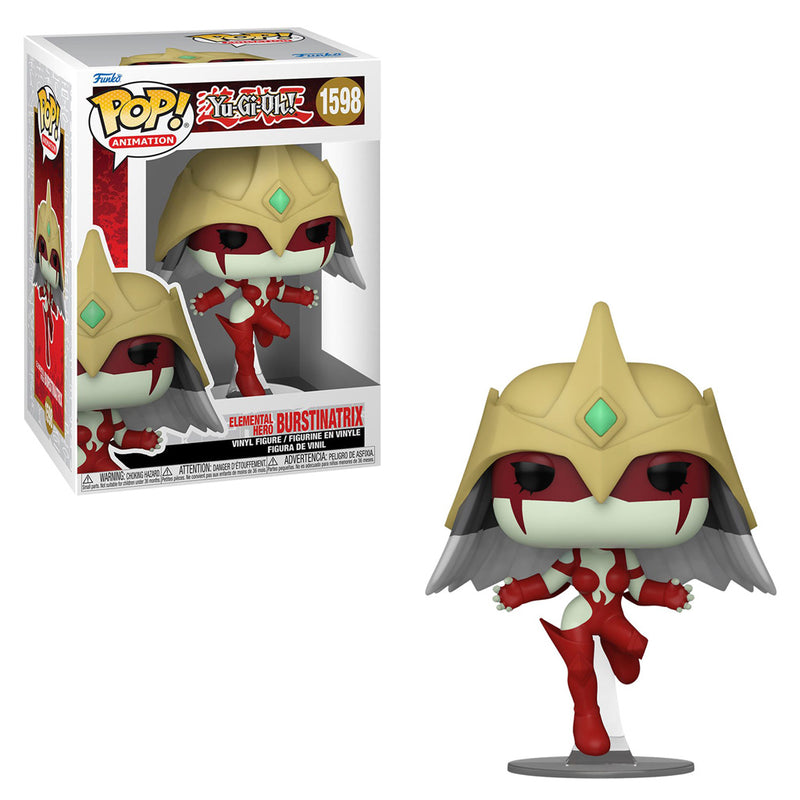 Boneco Funko POP Burstinatrix Elemental Hero 1598 Anime Yu-Gi-Oh Brinquedo Colecionável Presente Coleção Criança