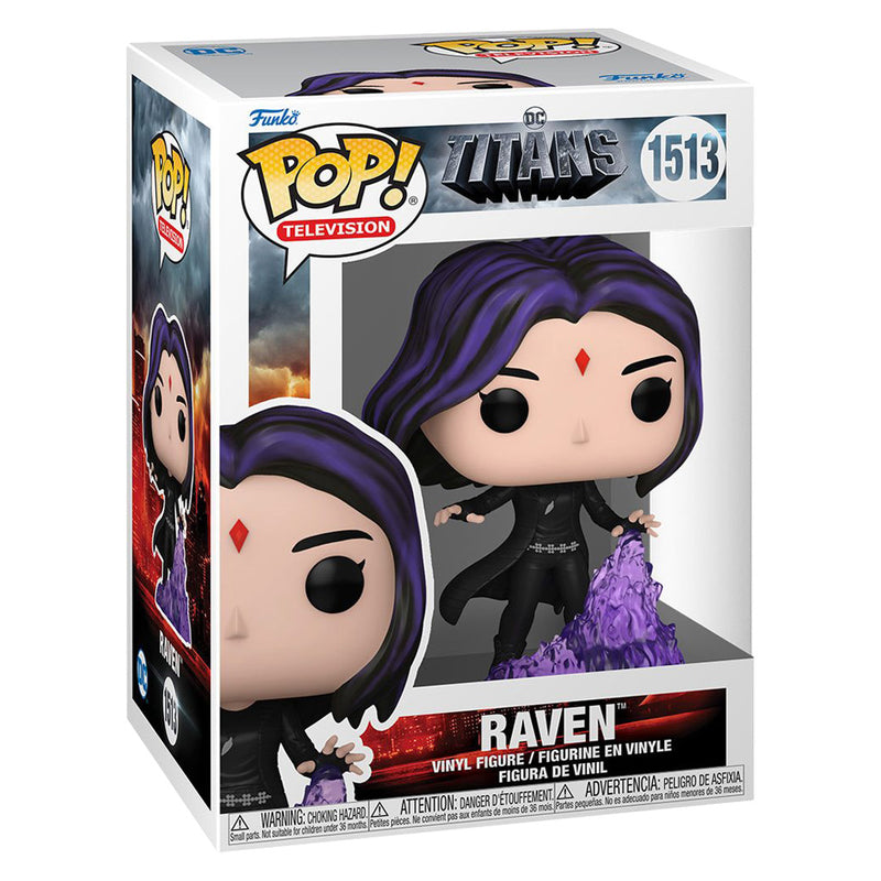 Boneco Funko POP Ravena 1513  DC Comics Animation TV Teen Titans Brinquedo Colecionável Presente Coleção Criança