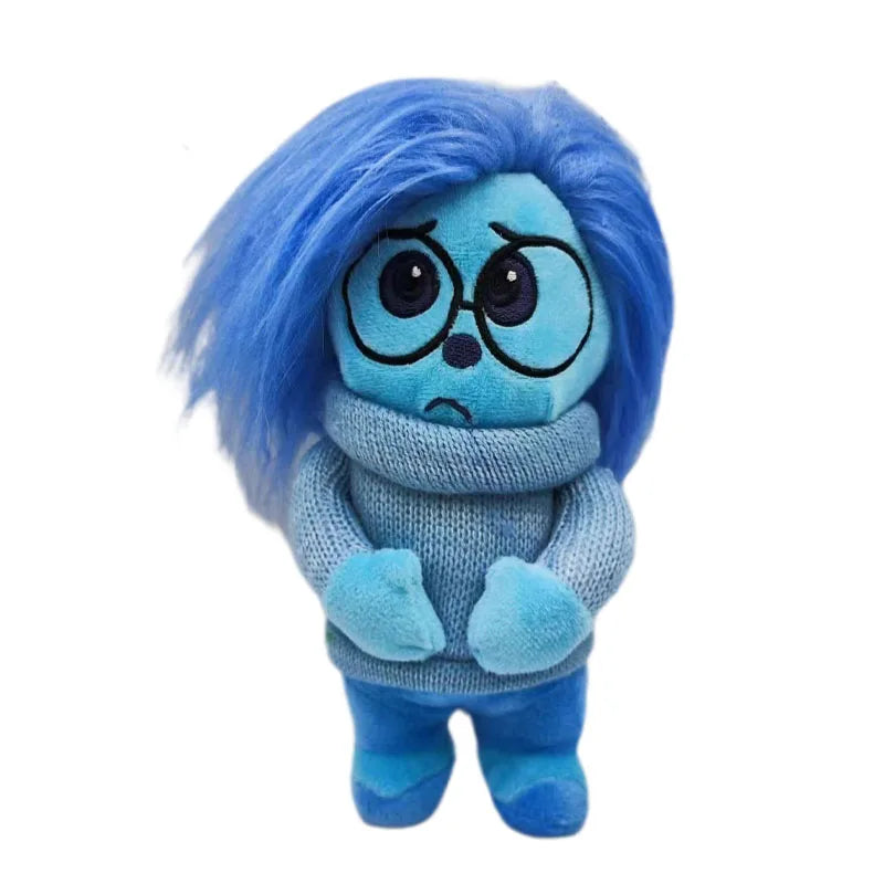 Brinquedo de Pelúcia Tristeza SADNESS Animação Disney Divertida Mente 2 Filme Macio Travesseiro de Pelúcia Anime Decoração Animal Presente Pelucias Boneco Criança 29cm Inside out 2 Divertidamente