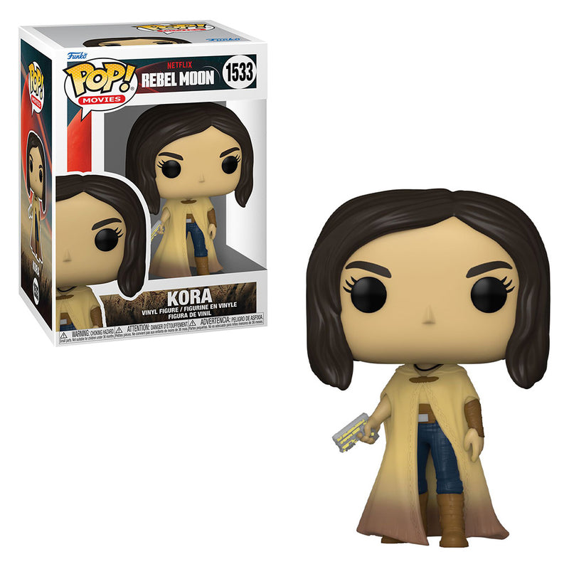 Boneco Funko POP Kora 1533 Netflix Série Rebel Moon Brinquedo Colecionável Presente Coleção Criança