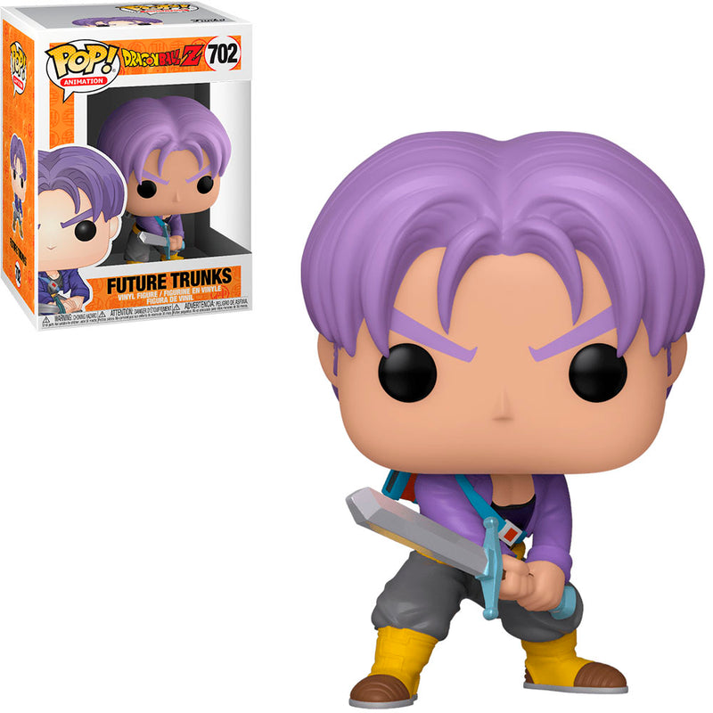 Boneco Funko POP Trunks do Futuro 702 Anime Dragon Ball Z Brinquedo Colecionável Presente Coleção Criança