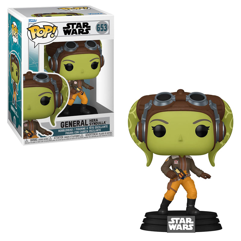 Boneco Funko POP General Hera Syndulla 653 Star Wars Disney Série Ahsoka Brinquedo Colecionável Presente Coleção Criança