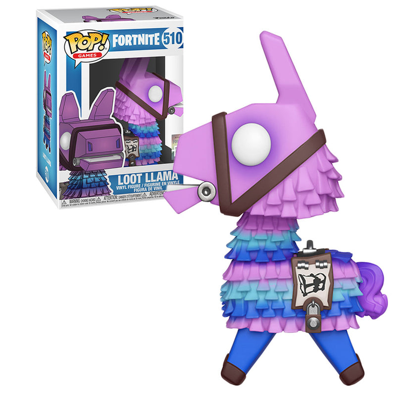 Boneco Funko POP Loot LLama 510 Games Jogos Fortnite Epic Games Brinquedo Colecionável Presente Coleção Criança