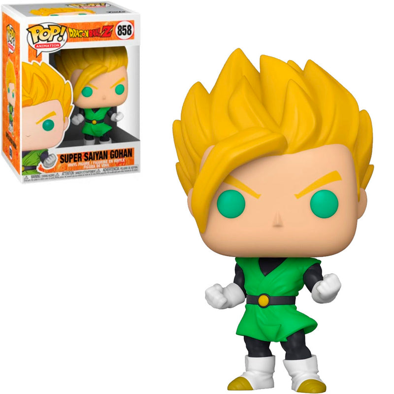 Boneco Funko POP Super Saiyan Gohan 858 Anime Dragon Ball Z Brinquedo Colecionável Presente Coleção Criança