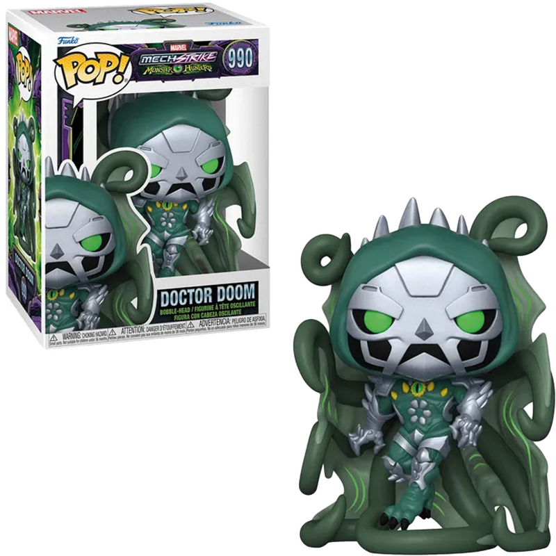 Boneco Funko Pop Dr Destino Zoombie 990 Marvel Exclusivo Doctor Doom Mech Strike Monster Hunters Presente Colecionável