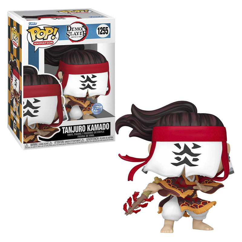 Boneco Funko POP Tanjuro Kamado 1255 Anime Demon Slayer Kimestu no Yaiba Brinquedo Colecionável Presente Coleção Criança