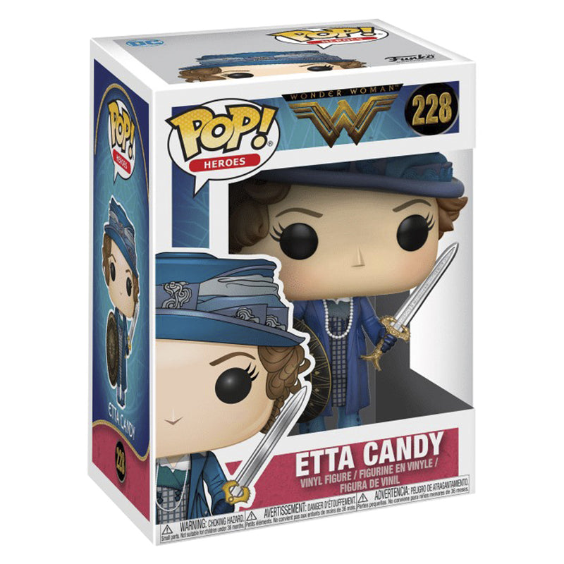 Boneco Funko POP Etta Candy 228 DC Comics Filme Mulher Maravilha 1984 Brinquedo Colecionável Coleção Criança