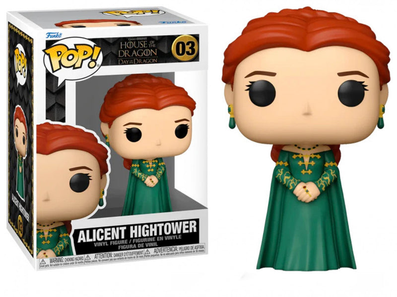 Boneco Funko POP Alicent Higtower 03 Game Of Thrones House The Dragon Série TV Brinquedo Colecionável Presente Coleção Criança