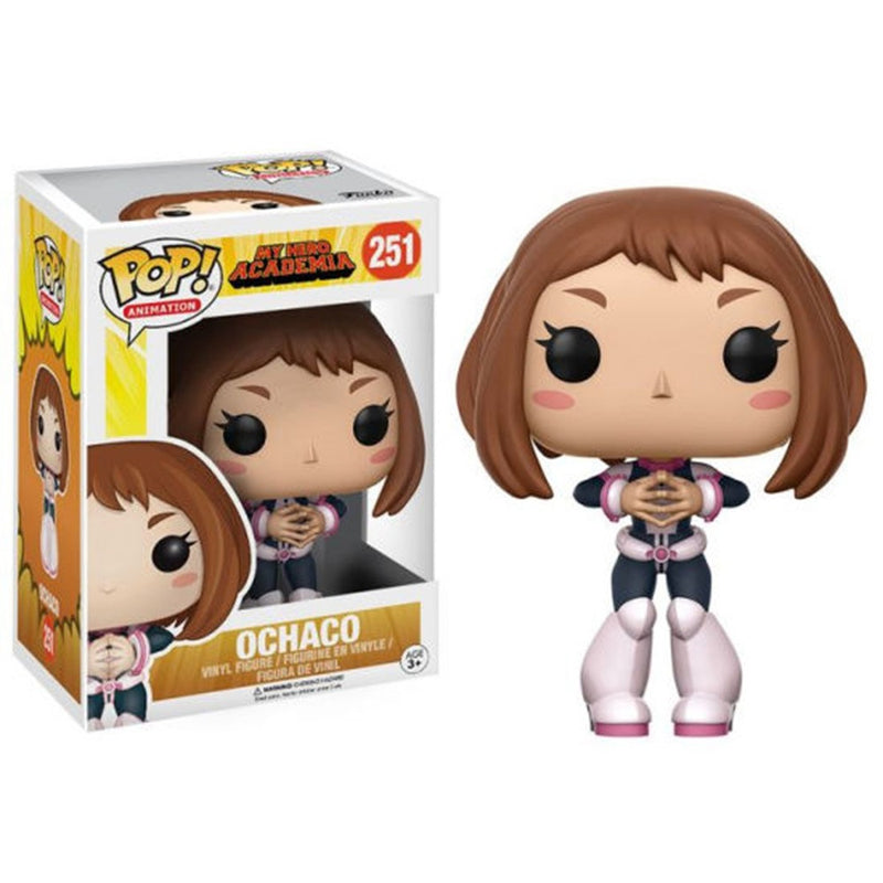 Boneco Funko POP Ochaco 251 Anime Boku No Hero Academia Brinquedo Colecionável Presente Coleção Criança