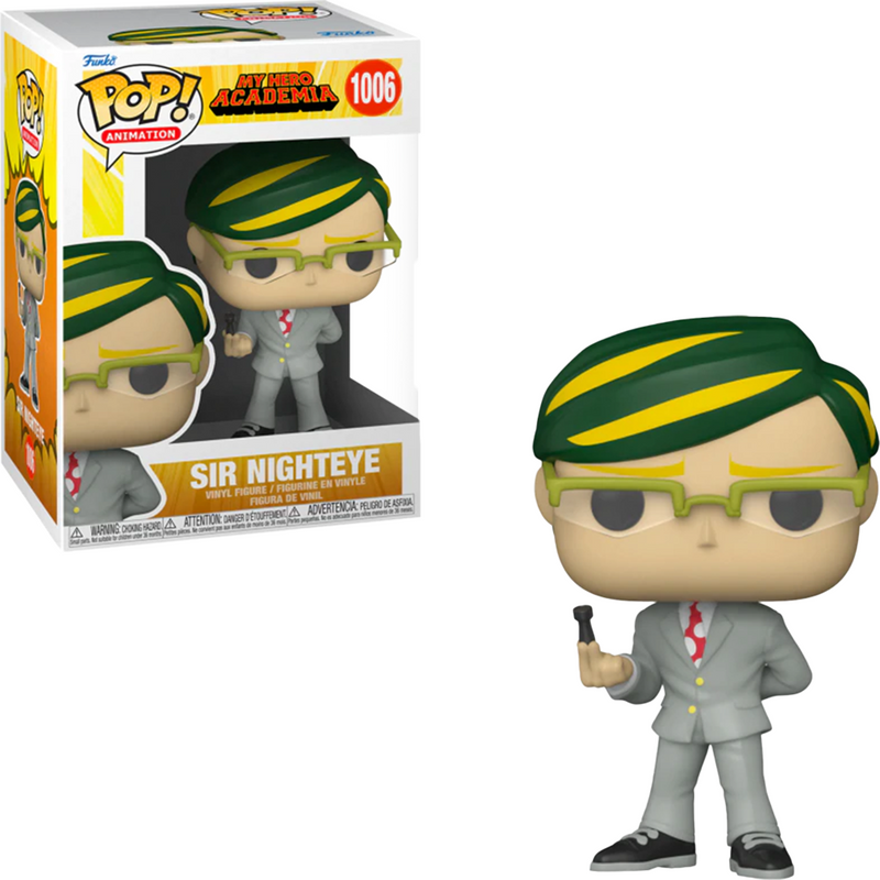 Boneco Funko POP Sir Nighteye 1006 Anime Boku No Hero Academia Brinquedo Colecionável Presente Coleção Criança