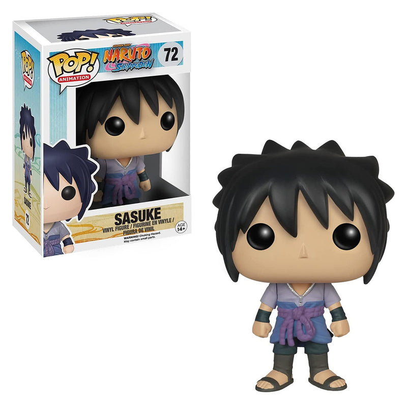 Boneco Pop Funko Sasuke 72 Anime Naruto Shippuden Original Brinquedo Colecionável Presente Coleção Criança