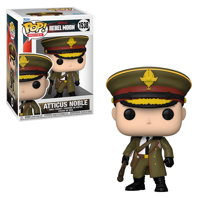 Boneco Funko POP Atticus Nobre 1538 Netflix Série Rebel Moon Brinquedo Colecionável Presente Coleção Criança