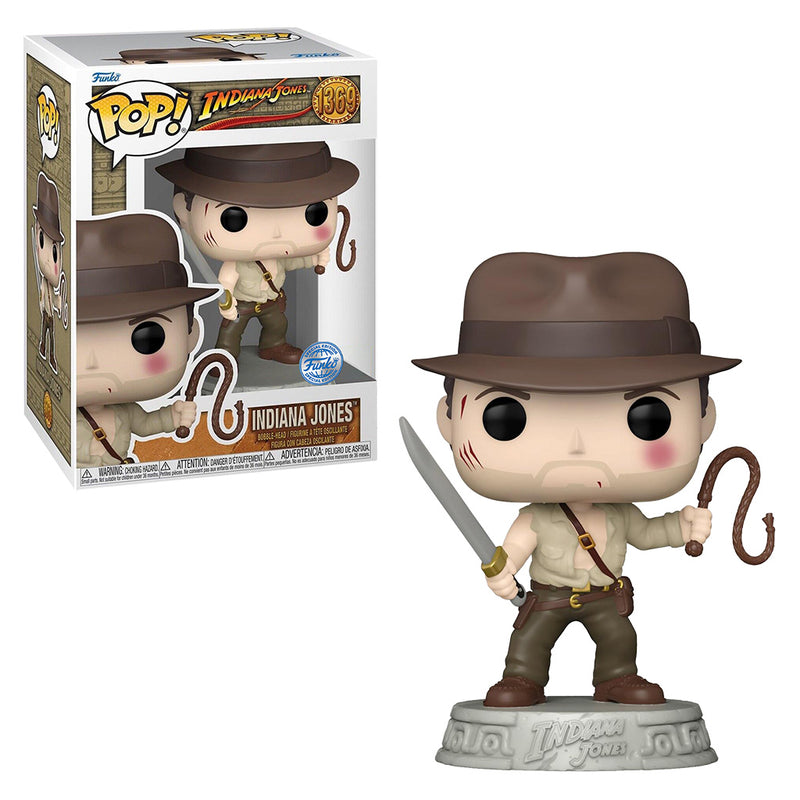 Boneco Funko POP Indiana Jones 1369 Exclusivo Filme Cinema Brinquedo Colecionável Presente Criança