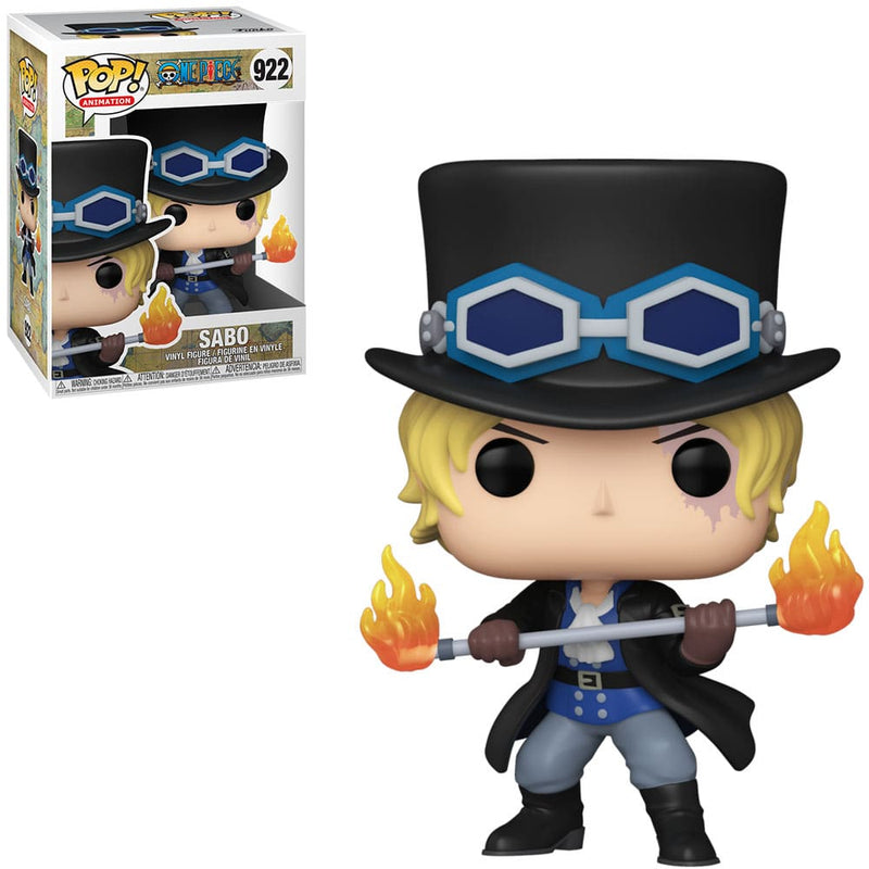 Boneco Funko POP Sabo 922 Anime One Piece Brinquedo Colecionável Presente Criança