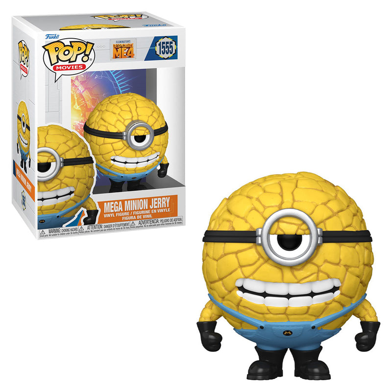 Boneco Funko POP Mega Minion Jerry 1555 Disney Filme Meu Malvado Favorito Brinquedo Minions Despicable ME Colecionável Presente Coleção Colecionável Criança