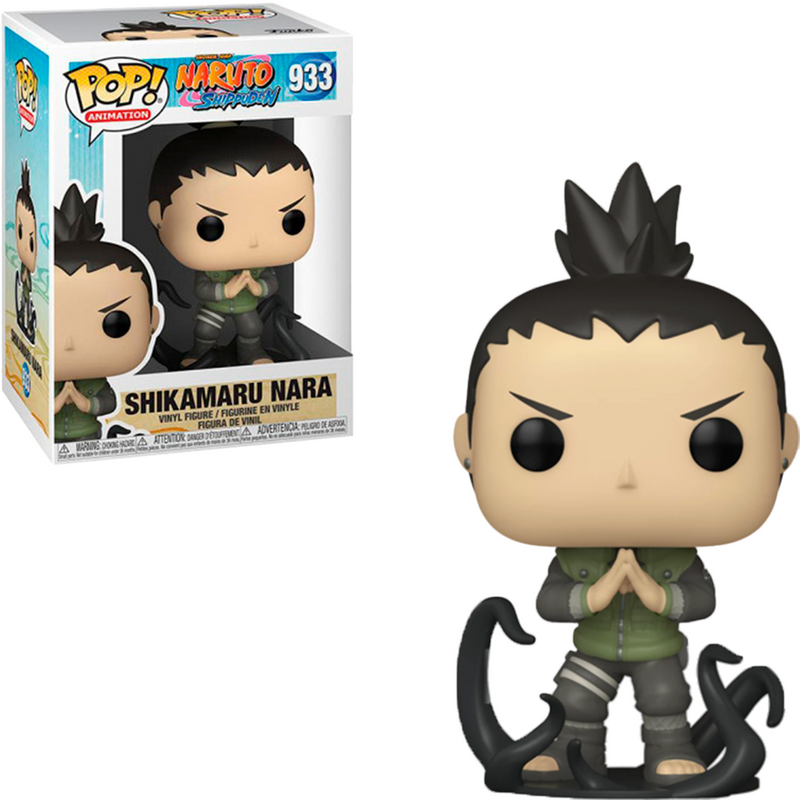 Boneco Pop Funko Shikamaru Nara 933 Controle das Sombras Anime Naruto Shippuden Original Brinquedo Colecionável Presente Coleção Criança