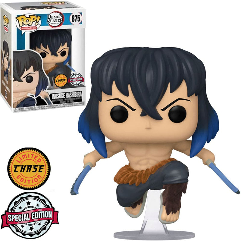 Boneco Funko POP Inosuke Hashibira 875 Anime Demon Slayer Kimestu no Yaiba Brinquedo Colecionável Presente Coleção Criança