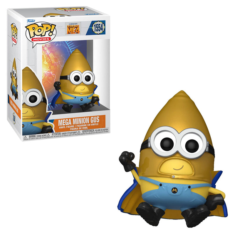 Boneco Funko POP Mega Minion Gus 1554 Disney Filme Meu Malvado Favorito Brinquedo Minions Despicable ME Colecionável Presente Coleção Colecionável Criança