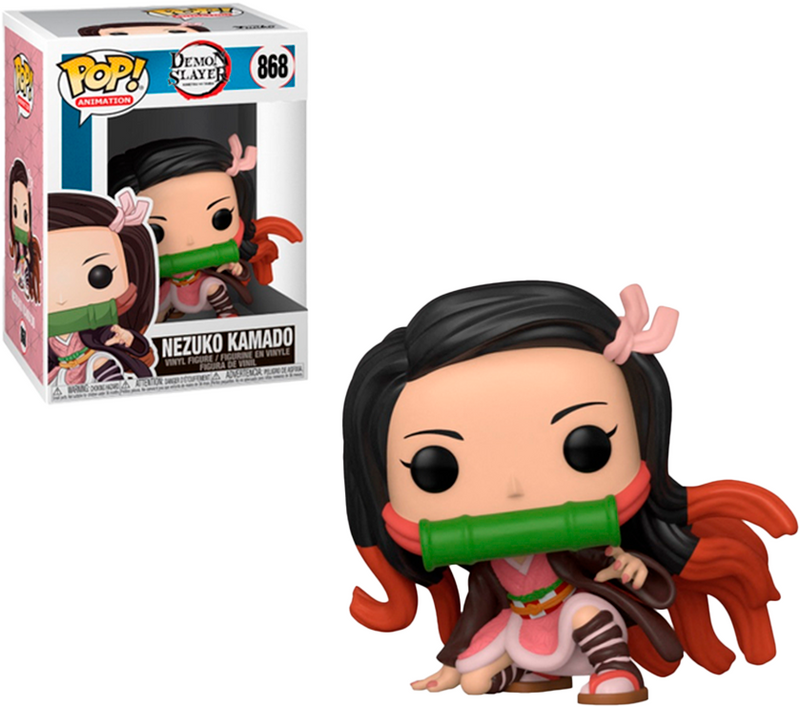 Boneco Funko POP Nezuko Kamado 868 Anime Demon Slayer Kimestu no Yaiba Brinquedo Colecionável Presente Coleção Criança