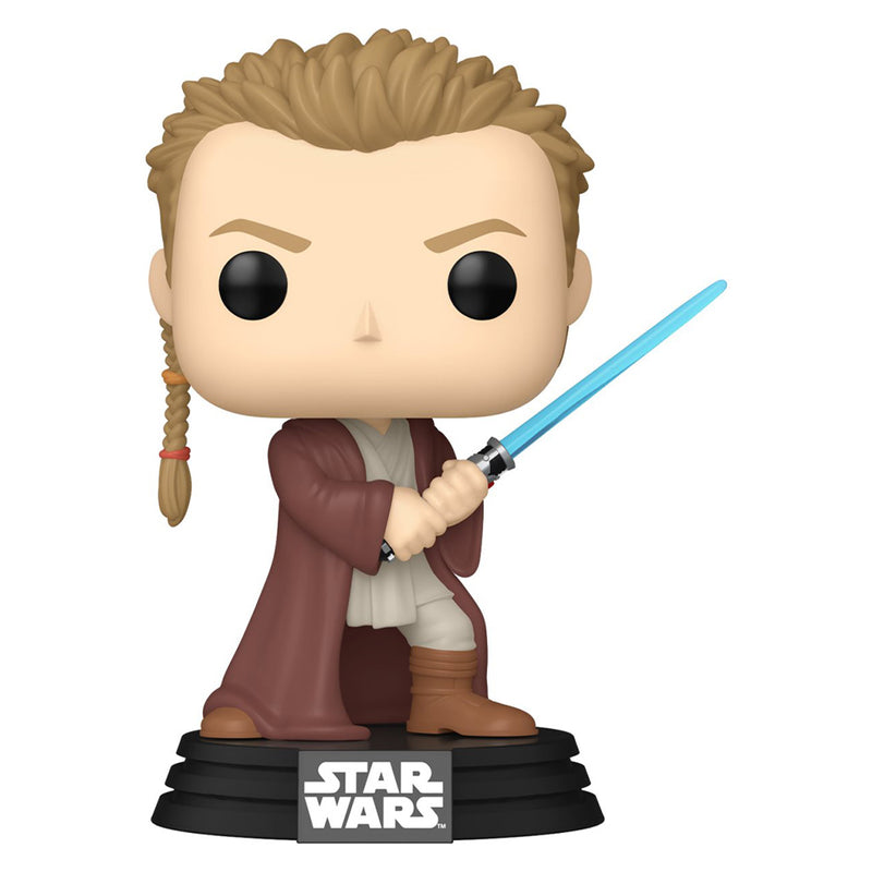 Boneco Funko POP Obi-Wan Kenobi 699 Disney Lucas Filmes Filme Star Wars Episódio I Ameaça Fantasma Brinquedo Colecionável Presente Coleção Criança