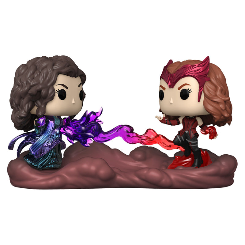 Boneco Funko POP Agatha Harkness vs Feiticeira Escarlate 1075 Marvel Disney Série Wanda Vision Brinquedo Colecionável Presente Coleção Criança